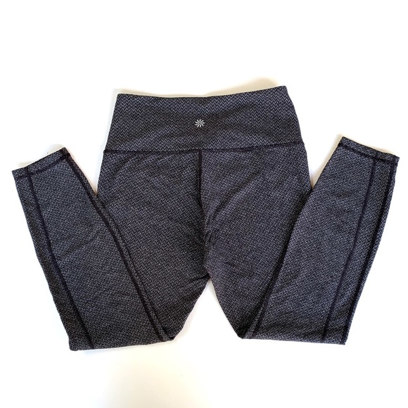 Athleta Criss Cross Power Up 7/8 Leggings Gray - Picture 5 of 8